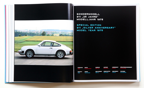 Sondermodell 25 Jahre 1975 - Buch "Porsche 911 - Aircooled Years - 1974-1989"