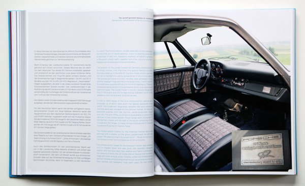 Sondermodell 25 Jahre - Innenaufnahme - Buch "Porsche 911 - Aircooled Years - 1974-1989"