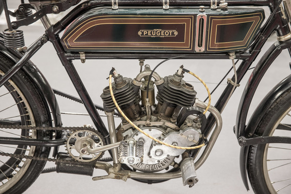 Sonderschau Französische Motorräder - Peugeot 350 von 1914 - Rétromobile Paris 2017