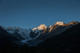 Sonnenaufgang am Bernina-Pass - Bergrennen Bernina Gran Turismo 2021
