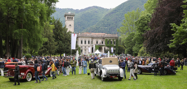 Sonntäglicher Blick in den Park der Villa Erba - Concorso d'Eleganza Villa d'Este 2023