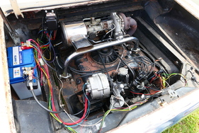 Sowas gibt’s leider auch in Bockhorn: Chevrolet Corsair mit Turbolader und abenteuerlich verlegter Elektrik (natürlich ohne TÜV-Segen) – Bockhorner Oldtimermarkt 2025