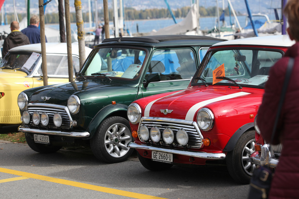 Image: Late Mini from the Rover production line on the quay - Swiss Classic British Car Meeting Morges 2017