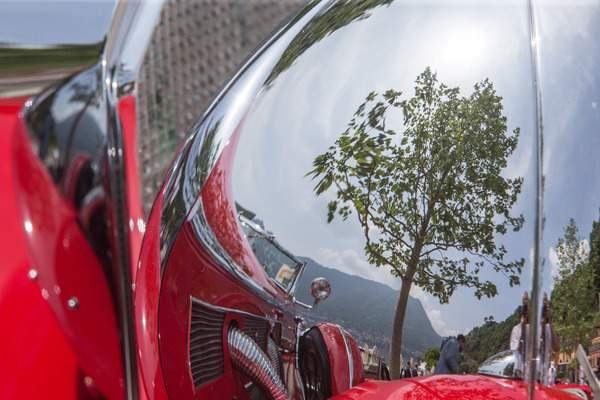 Spiegelung im Mercedes-Benz 500 K - Concorso d'Eleganza Villa d'Este 2018