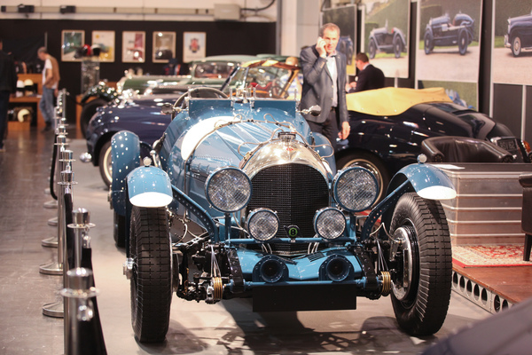 Sportlicher Vorkriegs-Bentley in unüblicher Lackierung (Techno Classica 2017)