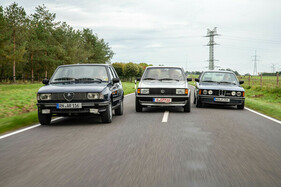 Sportlimousinen der Siebziger – Alfa Romeo Giulietta Nuova 1,6, VW Jetta GLI und BMW 320/6