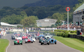 Sportwagen-Rennen um den Madgwick Cup am Goodwood Revival 2013 - Der Alta Two Seater Sport gibt sich aber noch nicht geschlagen
