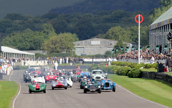 Bild: Sportwagen-Rennen um den Madgwick Cup am Goodwood Revival 2013 - Der Alta Two Seater Sport gibt sich aber noch nicht geschlagen