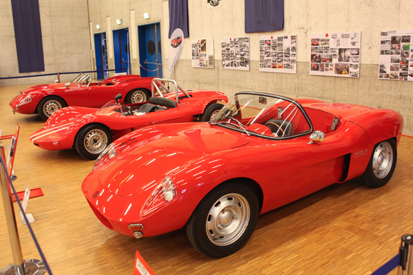 Sportwagen aus Schweizer Fertigung in der Sauter-Sonderausstellung des SCR - OTM Fribourg 2015