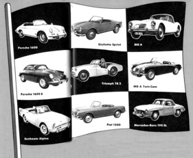 Sportwagen im Kreuzverhör - Alfa Romeo Giulietta Spider, MG A, MG A Twin Cam, Sunbeam Alpine, Triumph TR 3, Porsche 356 1600 und Porsche 356 1600 S