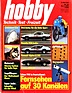 Sportwagen im Vergleich - Alpine-Renault A 310, Datsun 280 ZX und Porsche 924 Turbo - auf der Titelseite des Magazines 'hobby'