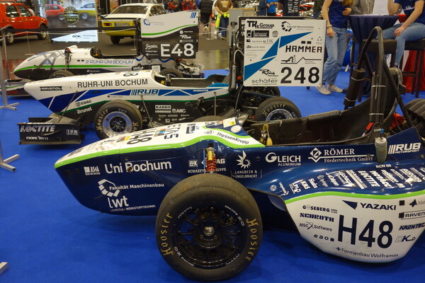 Stand des Motorsportteams der Universität Bochum – Essen Motor Show 2023