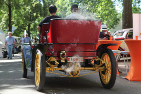 Stanley Steamer (1916) - kaum ein Geräusch, aber dafür einiges an Wasserdampf - 40. Oldtimer-Meeting Baden-Baden 2016