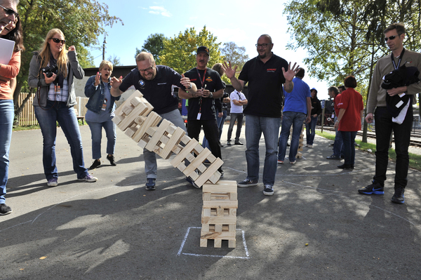 Stapeln ist gar nicht so einfach … - am fünften Tag der Creme21 2015 - Etappe Nürnberg-Leipzig