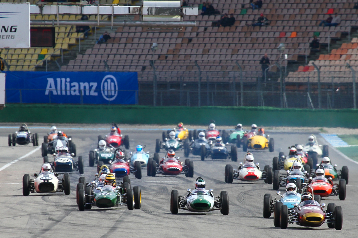 Start der FIA Lurani Trophy am Hockenheim Historic 2015
