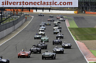 Bild: Start der Gruppe "RAC Woodcote Trophy for Pre-'56 Sports Cars" - Silverstone Classic 2014