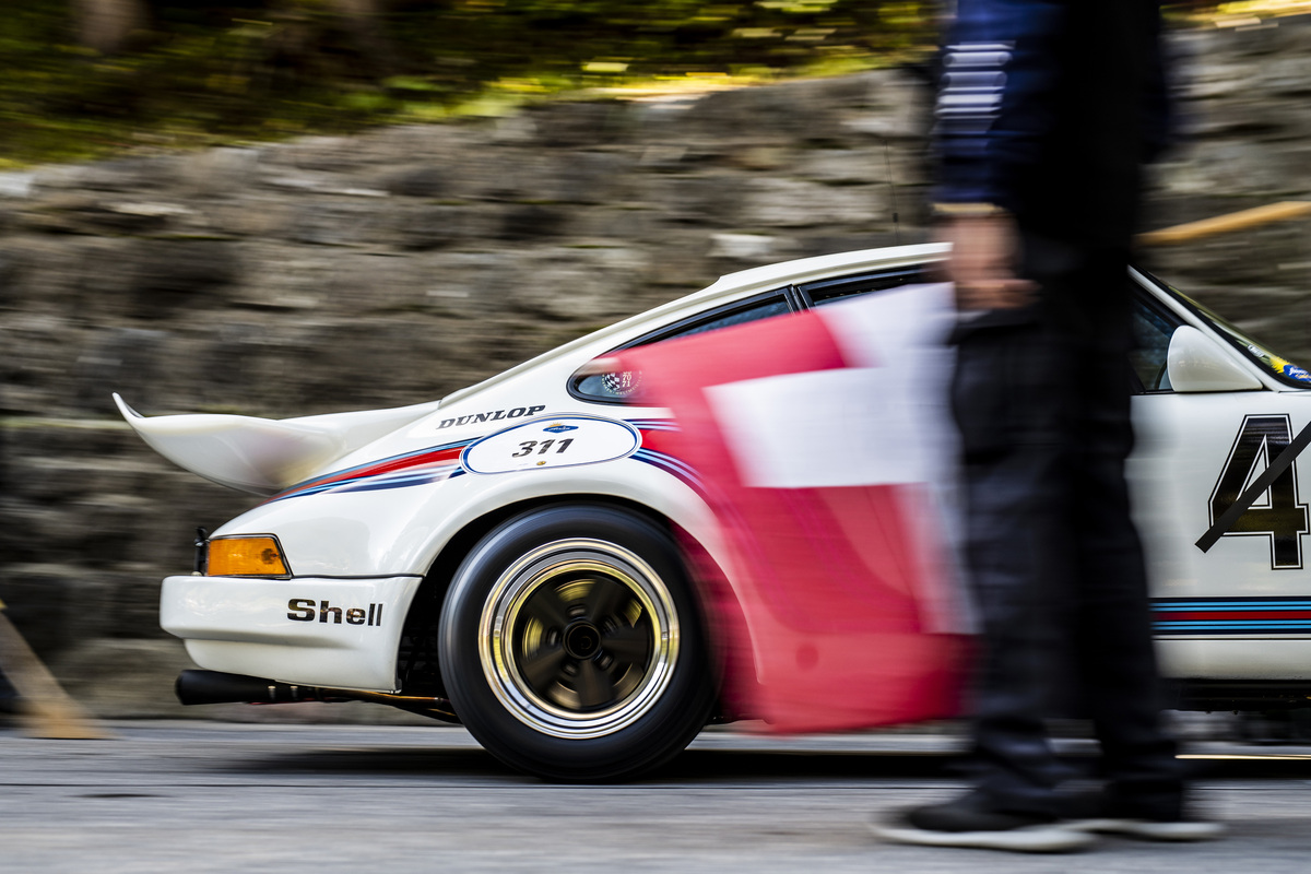 Start of the mountain run at the Arosa ClassicCar