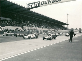 Start zum GP der Nationen 1962 auf der Berliner Avus