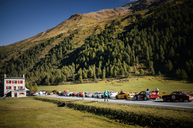 Bild Startaufstellung am Fusse des Passes in La Rösa – Bernina Gran Turismo 2025