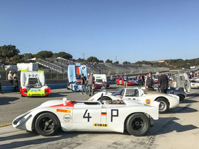 Racing cars ready to go - Porsche Rennsport Reunion 2018