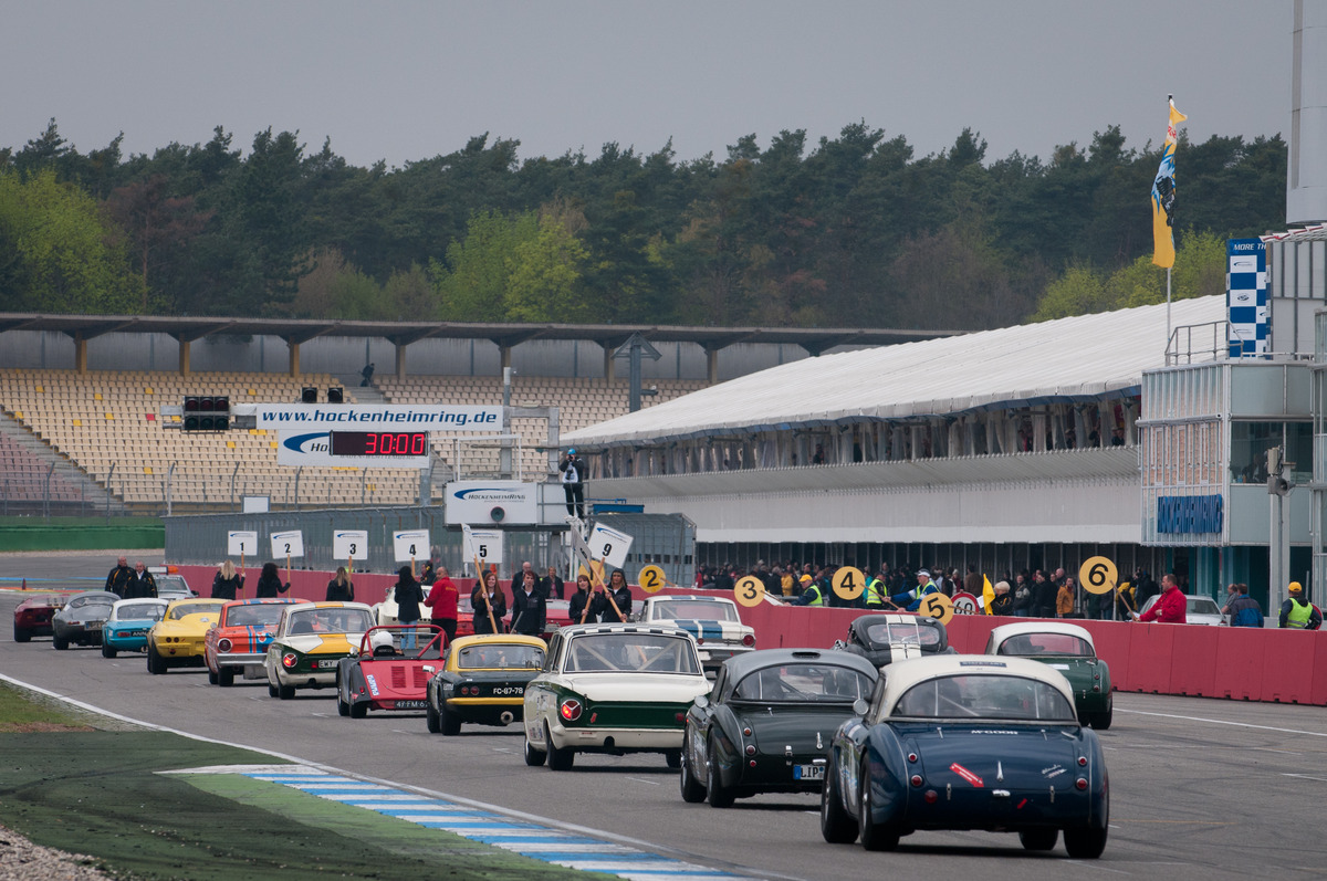 Startfeld am Bosch Hockenheim Historic 2013 - NK HTGT