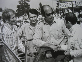 Steinmetz mit Marko, Mechaniker, Kauhsen im Jahr 1970