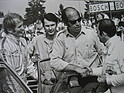 Steinmetz mit Marko, Mechaniker, Kauhsen im Jahr 1970