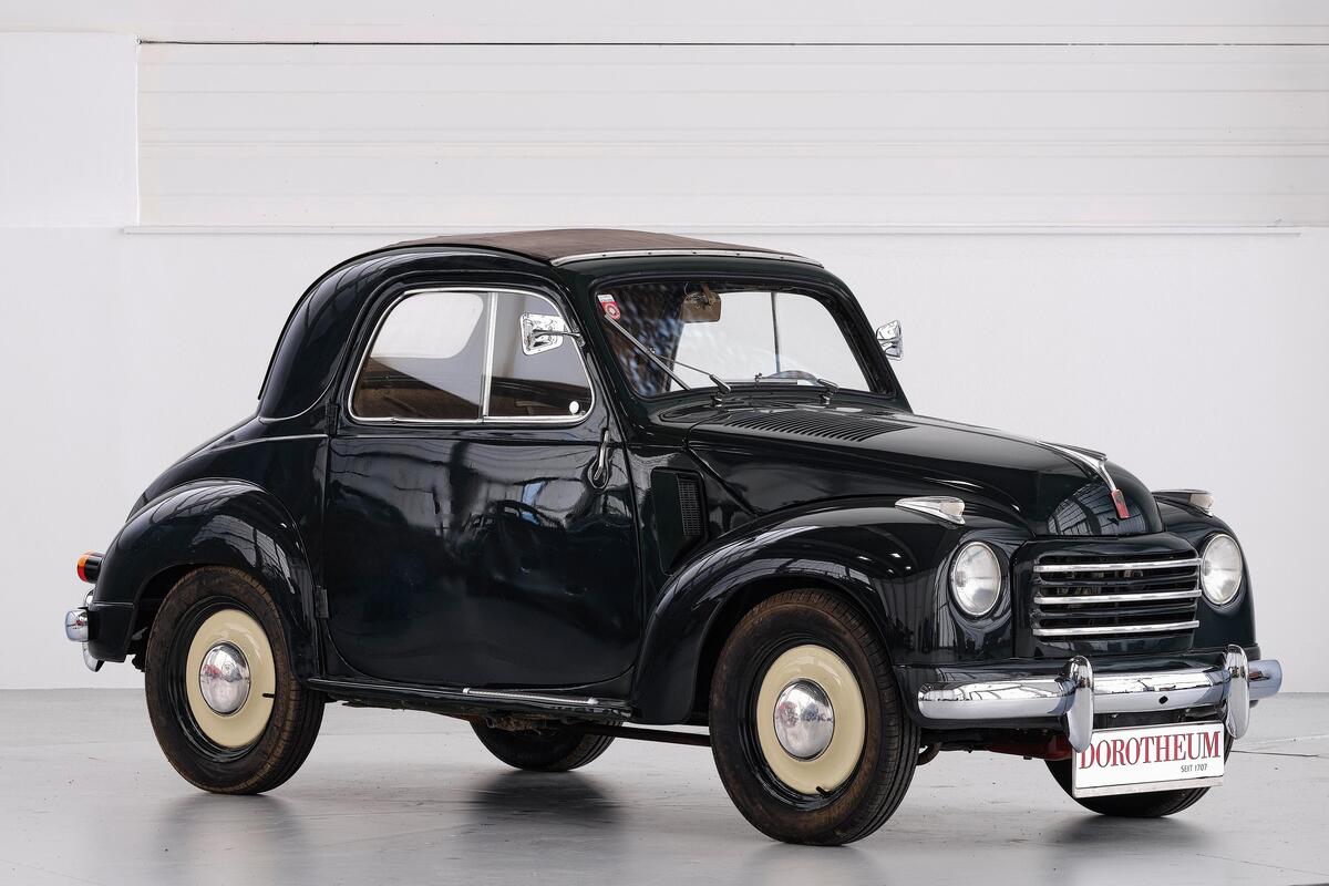 Steyr-Fiat 500C (1954) - als Lot 04 angeboten an der Dorotheum-Auktion "Klassische Automobile" am 1. Juli 2023