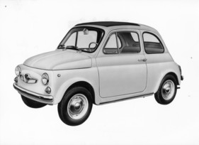 Ab Modelljahr 1967 erhielt auch der Steyr-Puch 500 vorn angeschlagene Türen. Der Fiat bekam sie bereits 1965.