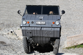 Steyr-Puch Haflinger 706 (703 AP, 1973) - positiver Sturz der entlasteten Vorderachse Steyr-Puch Haflinger 706 (703 AP, 1973) - positiver Sturz der entlasteten Vorderachse