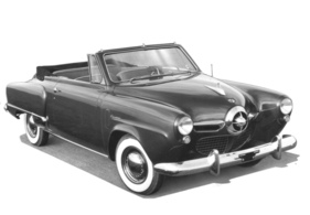 Studebaker Commander (1950) - als Convertible, formlich fast gleich die der Champion
