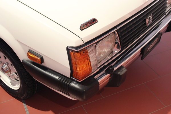 Subaru 1800 mit eindeutiger Allrad-Beschriftung - Sonderschau "40 Jahre Subaru in der Schweiz"