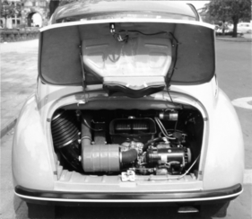 Subaru 360 (1959) - Verbaut ist ein Heckmotor.