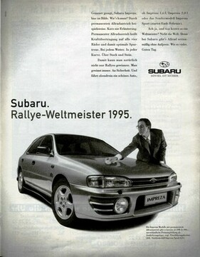 Subaru Impreza (1996) - Werbung - Rallye-Weltmeister 1995