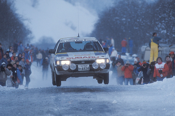 Subaru Leone RX Turbo - Per Eklund und Dave Whittock bei der Rallye Monte-Carlo 1987
