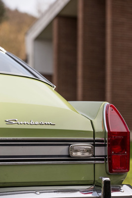 Sunbeam Alpine GT (1970) – Spitze Kotflügelkanten als letzte Ahnung von Heckflossen. Die Rückleuchten stammen vom Hillman Hunter Estate