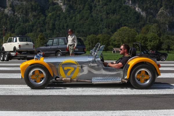 Super Seven bei der Abfahrt - British Car Meeting (BCM) Mollis 2022