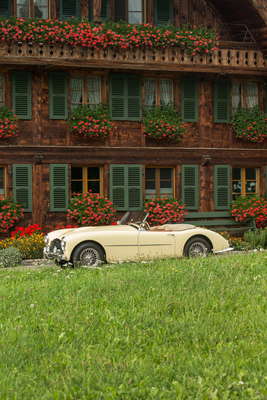 Swallow Doretti (1954) – Eine Zierleiste gliedert die ansonsten völlig plane Flanke