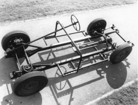 Swallow Doretti (1954) - der Rahmen samt Fahrwerk