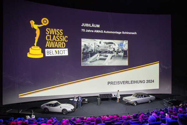 Swiss Classic Award 2024 - Grosse Bühne für den Swiss Classic Award Partner AMAG mit seinen 75 Jahren Montage Suisse