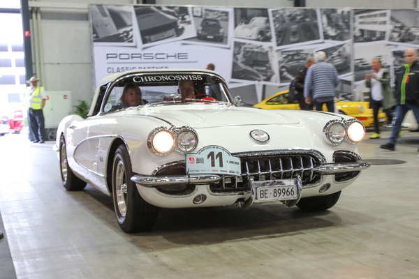 Bild Swiss Classic World Rallye - Chevrolet Corvette am Start - Swiss Classic World Luzern 2024