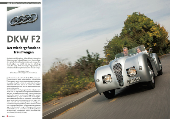 Bild Swiss Classics Revue 53-1/2016 - DKW F2 - Der wiedergefundene Traumwagen