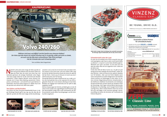 Swiss Classics Revue 53-1/2016 - Volvo 240/260