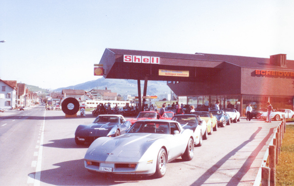 Swiss Corvette Club International - Ausfahrt während der 80er Jahre
