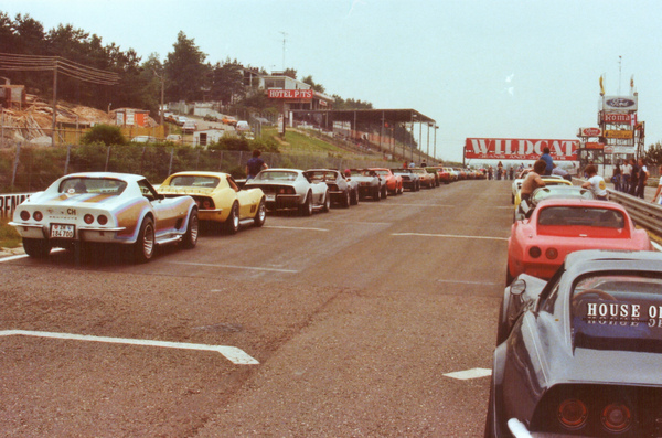 Swiss Corvette Club International in Zolder 1977