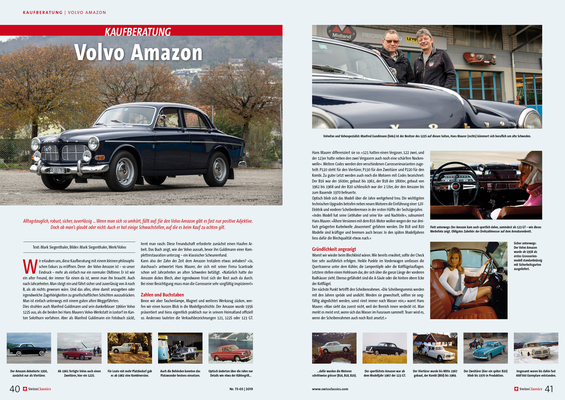 Bild: SwissClassics 73-3/19 - Kaufberatung - Volvo Amazon