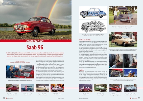 Bild SwissClassics Revue 101-1/2024 – Kaufberatung | Saab 96