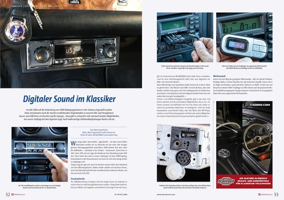 Bild SwissClassics Revue 101-1/2024 – Service | Digitaler Sound im Klassiker