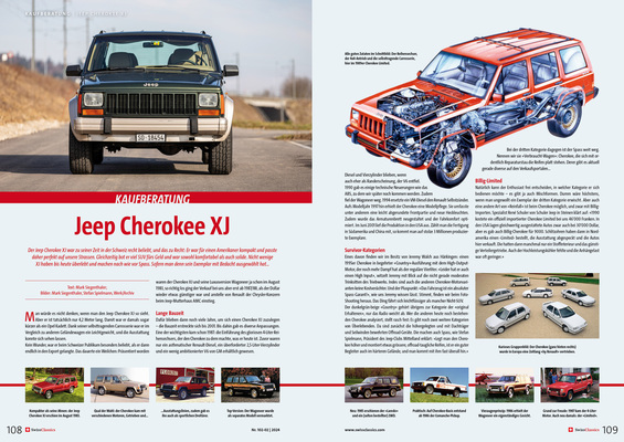 SwissClassics Revue 102-2 | 2024 - Buying advice Jeep Cherokee XJ