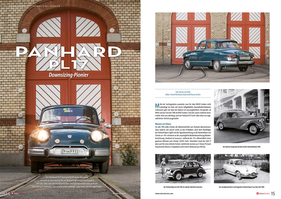 SwissClassics Revue 104-4 | 2024 - Einer der Letzten: Panhard PL17
